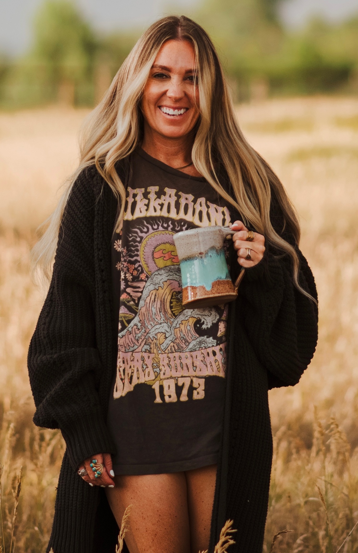 Sammie in a field